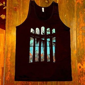 Zombies in the Windows Black Tank Unisex Size M